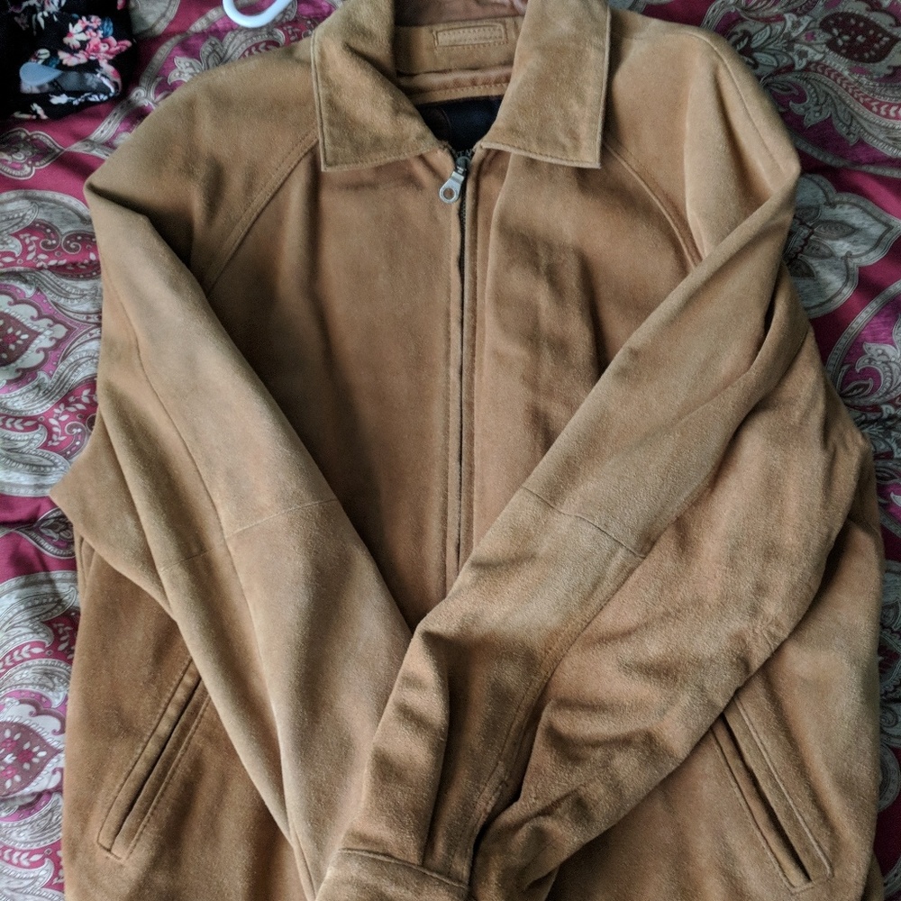 Mens suede jacket, Large/medium